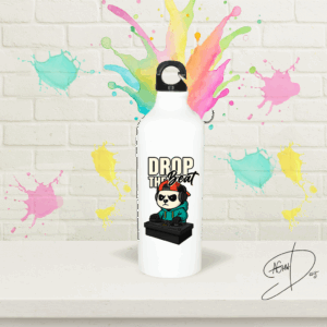 Aluminium Wasserflasche "DroptheBeat"-Panda