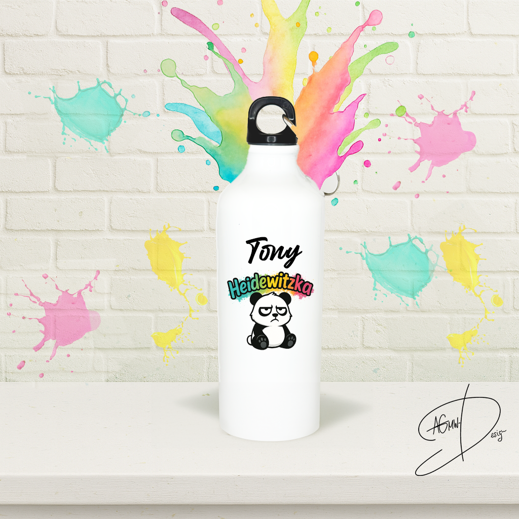 Aluminium-Flasche "Heidewitzka"-Panda – Bild 2