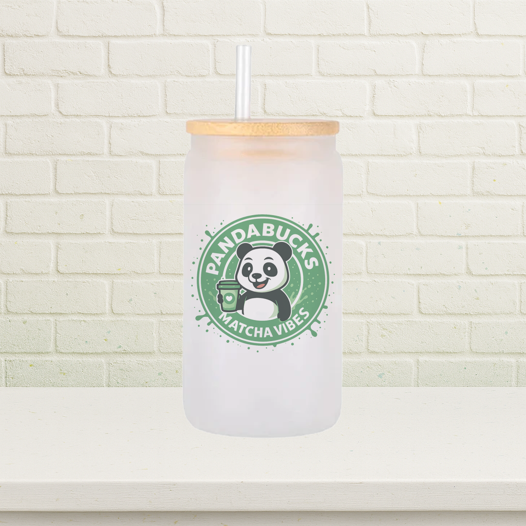 Trinkglas Matcha-Panda Pandabucks