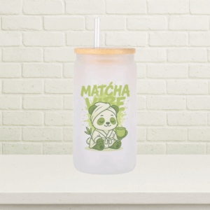 Trinkglas Matcha-Vibe Panda