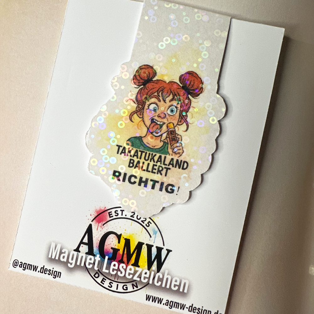 Magnetisches Lesezeichen TakaTuka mit Glitzer โ Bild 2