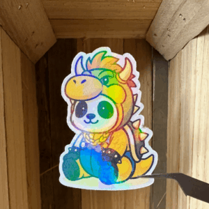 Sticker Dino-Panda (klein)