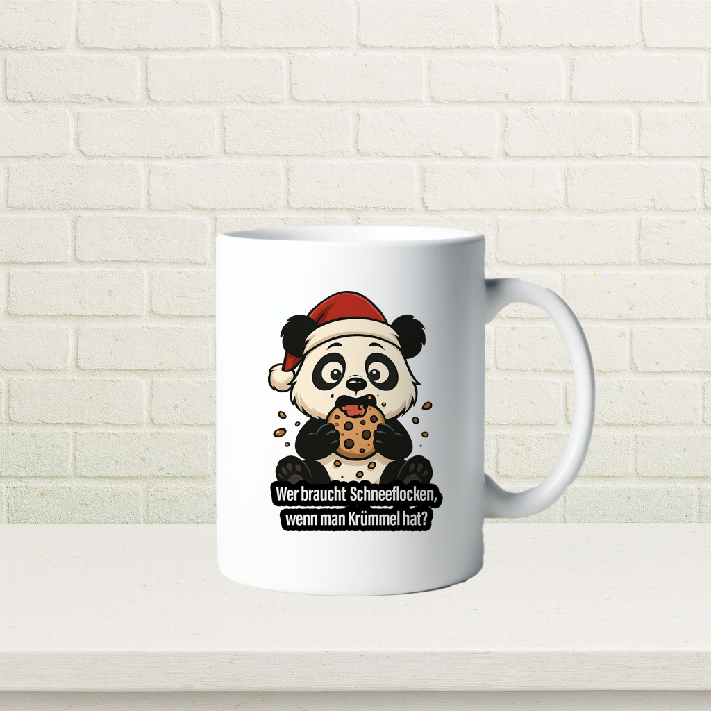 Tasse Cookie-Panda-Krümmel-Design