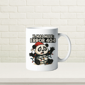 Keramik-Tasse "X-Mas-Mode: Error 404"