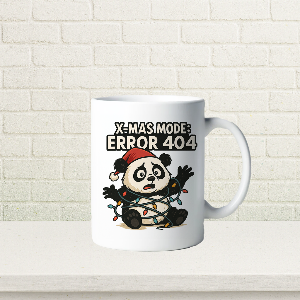 Keramik-Tasse "X-Mas-Mode: Error 404"